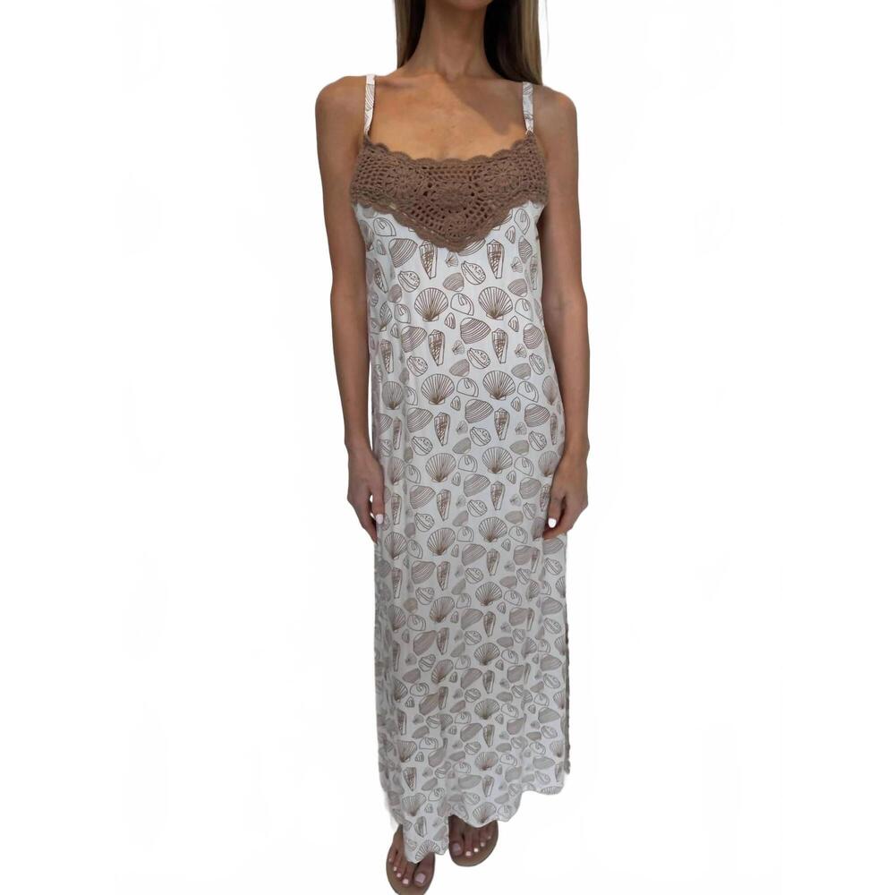 NEW ROMI THE BRAND crystal coast chichi dress in choco
